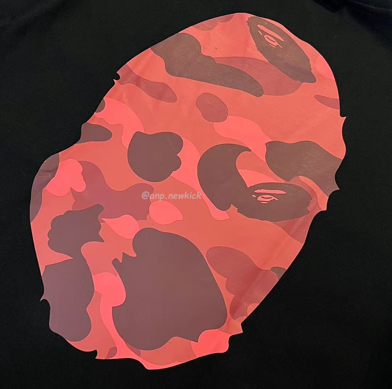 Bape Color Camo Big Ape Head Tee White Black White Green (10) - www.newkick.vip